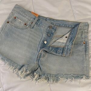 Levi's 501 Distressed Jean Shorts
